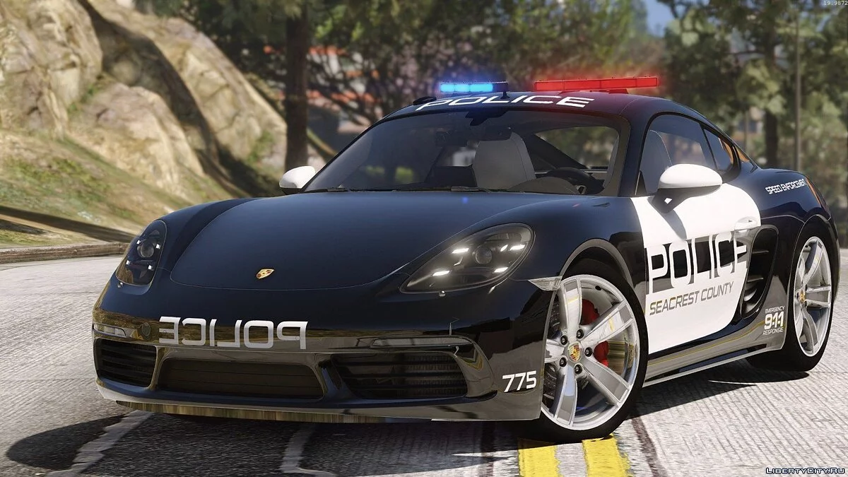 Porsche 718 Cayman S | Hot Pursuit Police [Add-On / Replace] / GTA 5