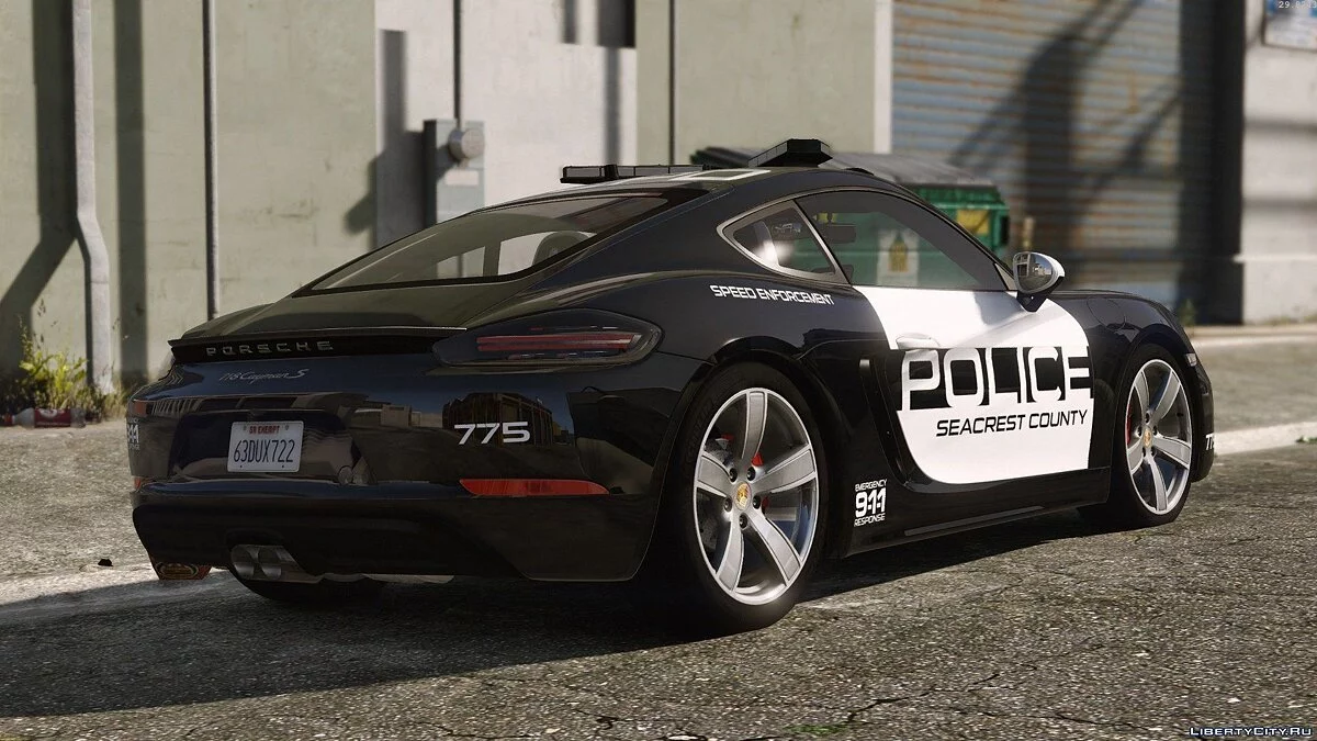 Porsche 718 Cayman S | Hot Pursuit Police [Add-On / Replace] / GTA 5