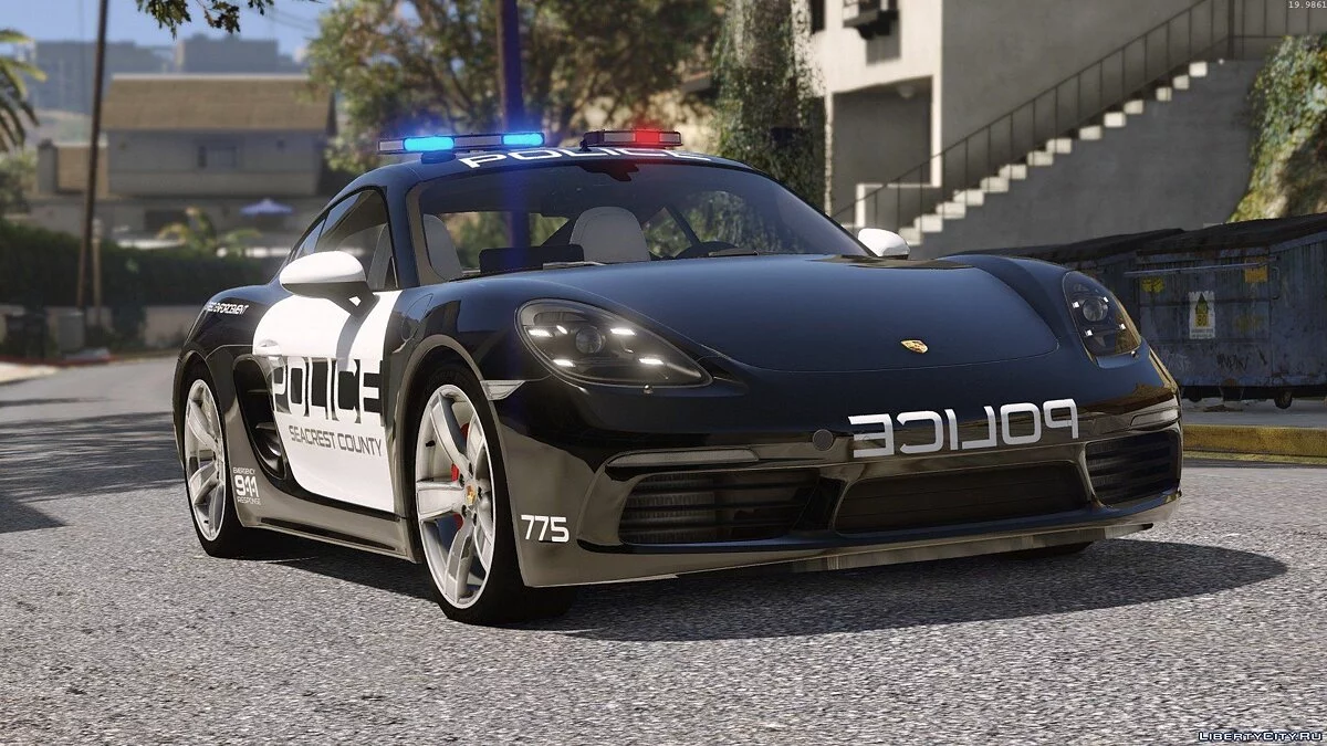 Porsche 718 Cayman S | Hot Pursuit Police [Add-On / Replace] / GTA 5