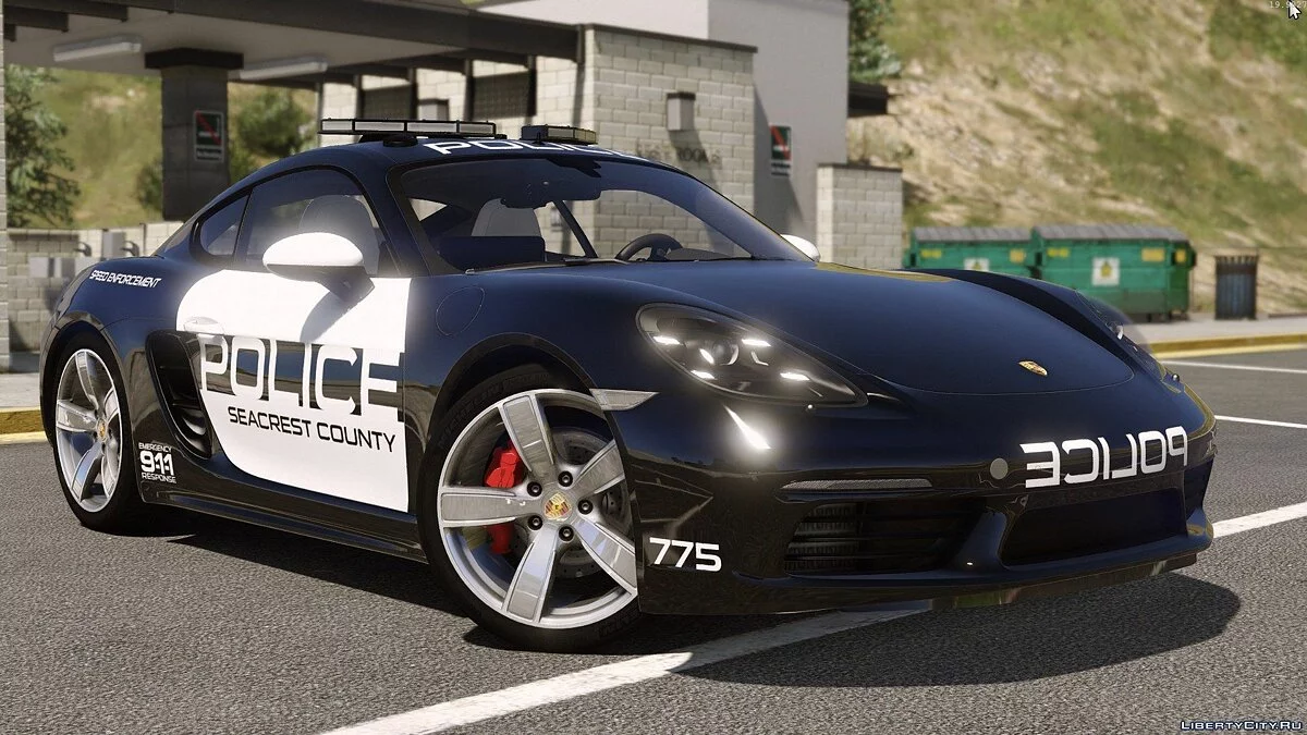 Porsche 718 Cayman S | Hot Pursuit Police [Add-On / Replace] / GTA 5