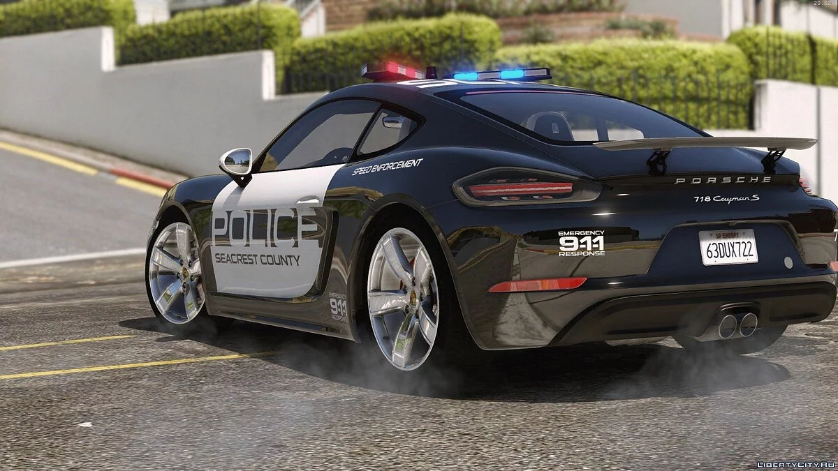 Porsche 718 Cayman S | Hot Pursuit Police [Add-On / Replace] / GTA 5
