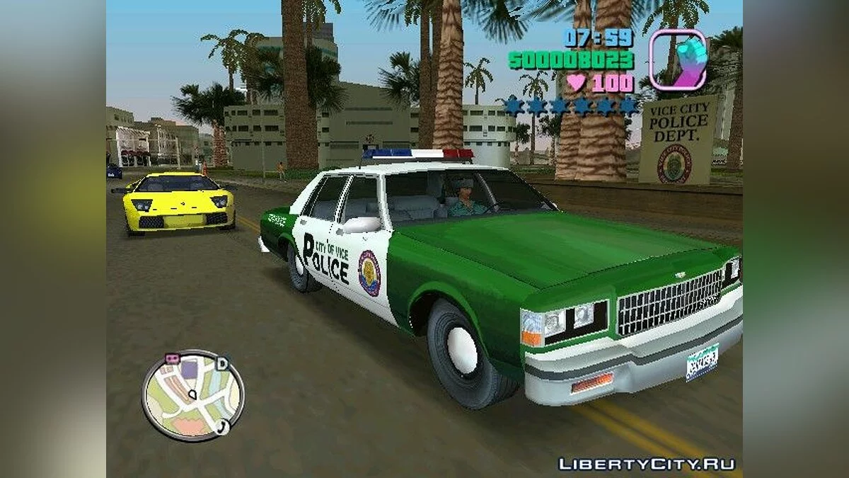 1989 Chevrolet Caprice 9C1 - VICE CITY Police Department (Cars from GTA Vice City Deluxe) / GTA 5