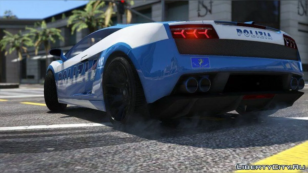 Lamborghini Gallardo Police + Template / GTA 5