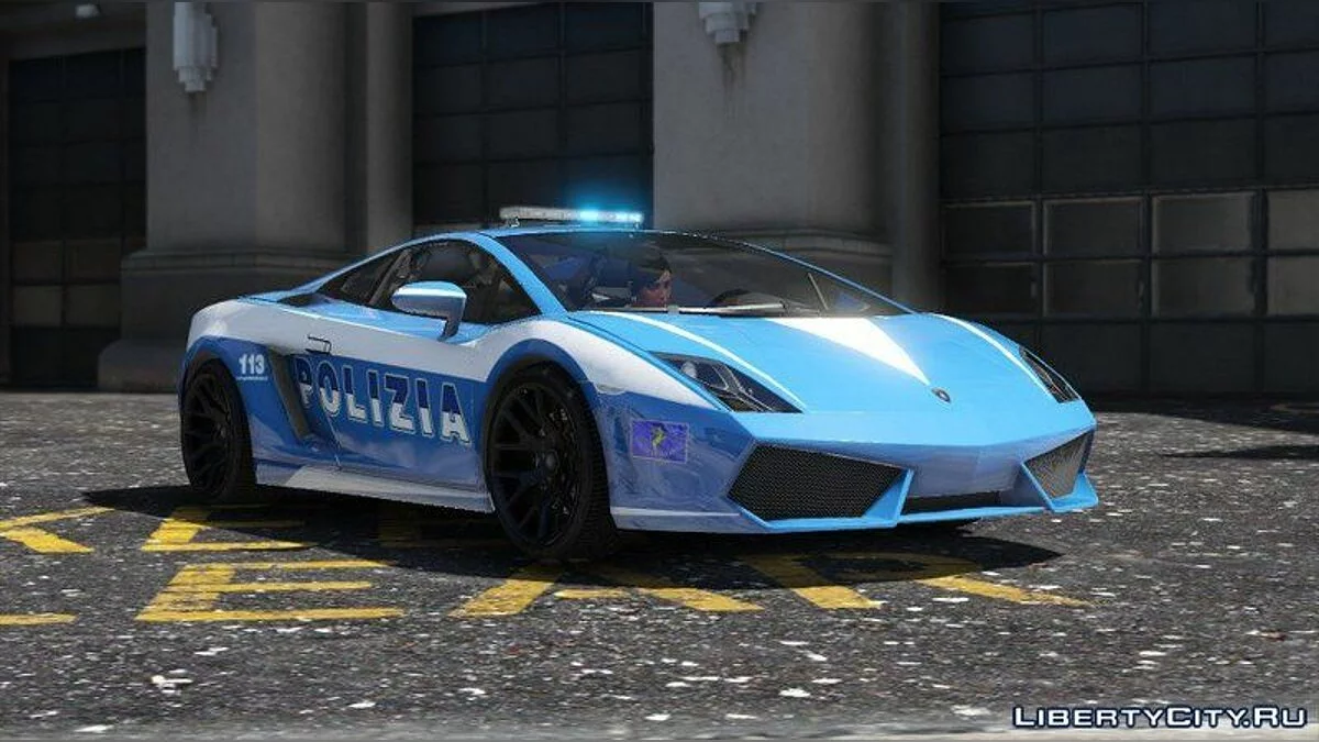 Lamborghini Gallardo Police + Template / GTA 5