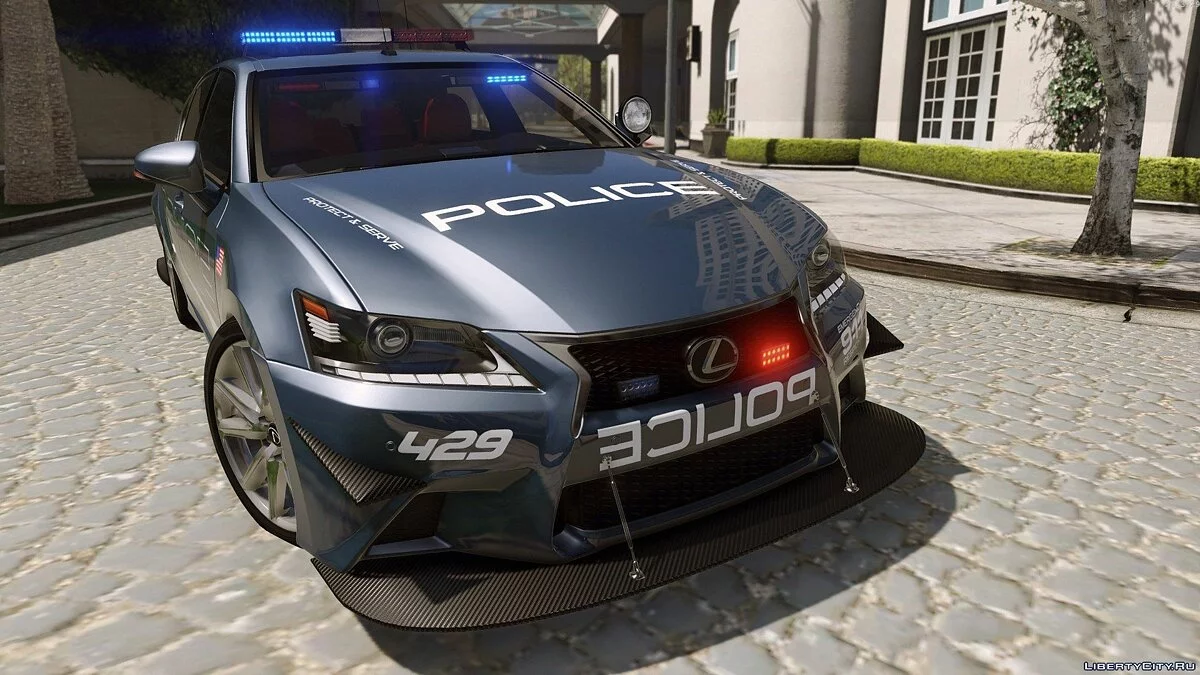 Lexus GS 350 | Hot Pursuit Police [Add-On / Replace | Template] 3.0 / GTA 5