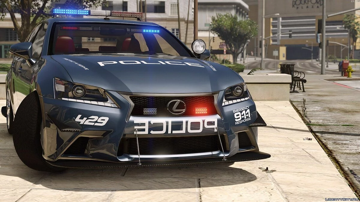 Lexus GS 350 | Hot Pursuit Police [Add-On / Replace | Template] 3.0 / GTA 5