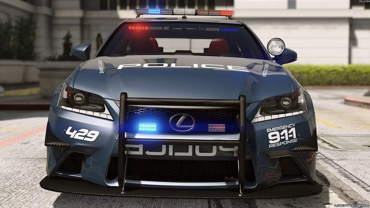 Lexus GS 350 | Hot Pursuit Police [Add-On / Replace | Template] 3.0 / GTA 5