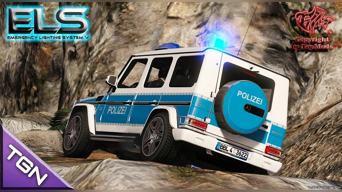 Mercedes-Benz G-Class Police Brandenburg [ELS] [BETA] / GTA 5