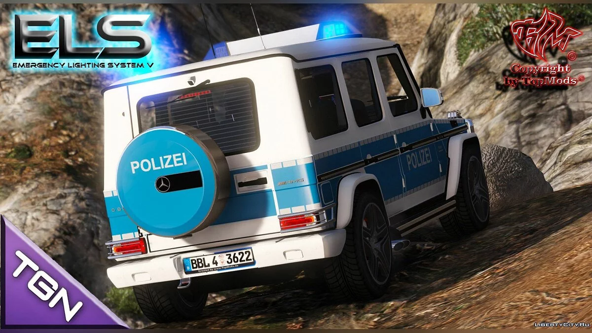 Mercedes-Benz G-Class Police Brandenburg [ELS] [BETA] / GTA 5