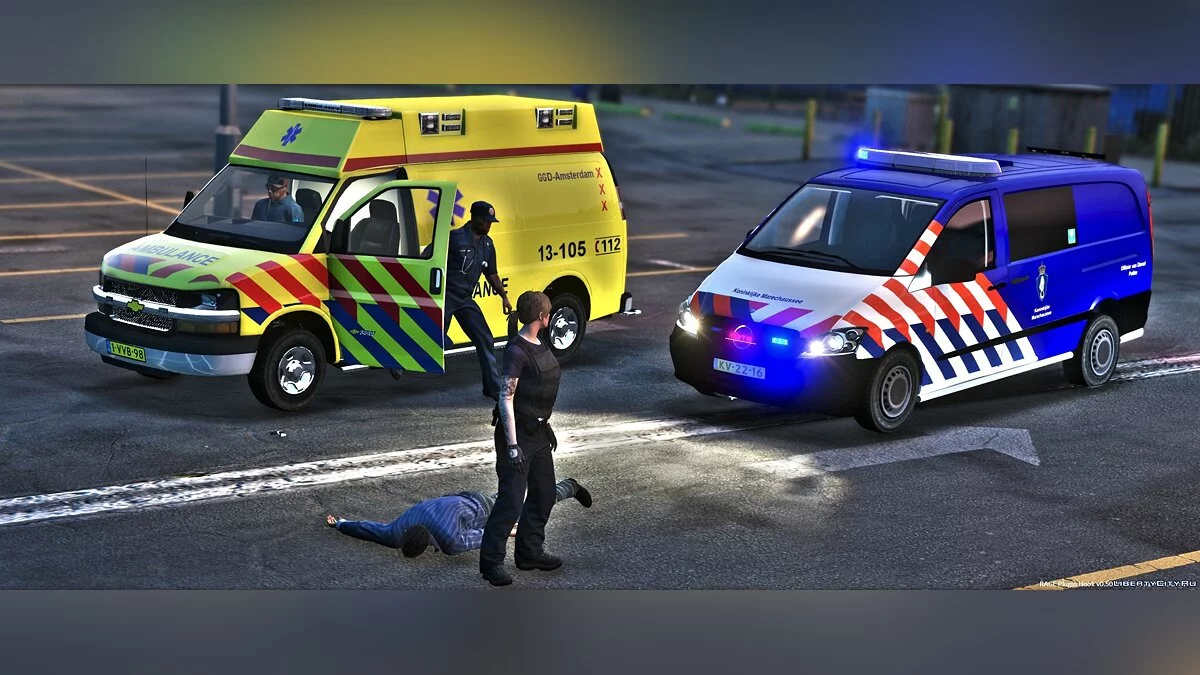 Mercedes Benz Vito Policía Holandesa [Plantilla | ELS] 1.2 / GTA 5
