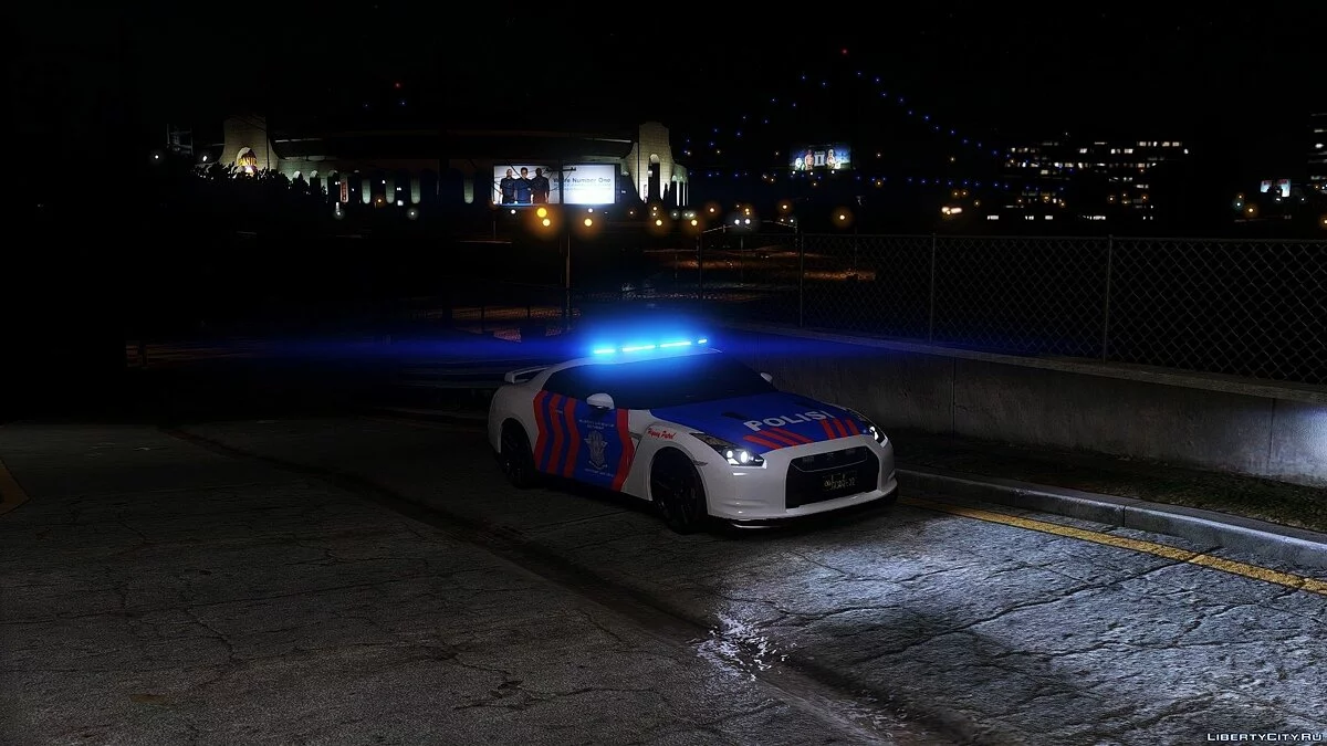 Nissan GT-R R35 Patrouille de Police Indonésienne / GTA 5