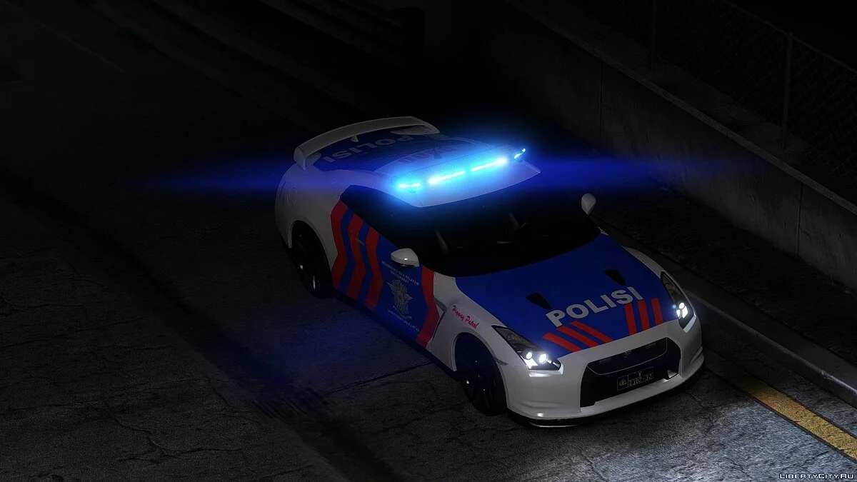 Nissan GT-R R35 Patrouille de Police Indonésienne / GTA 5