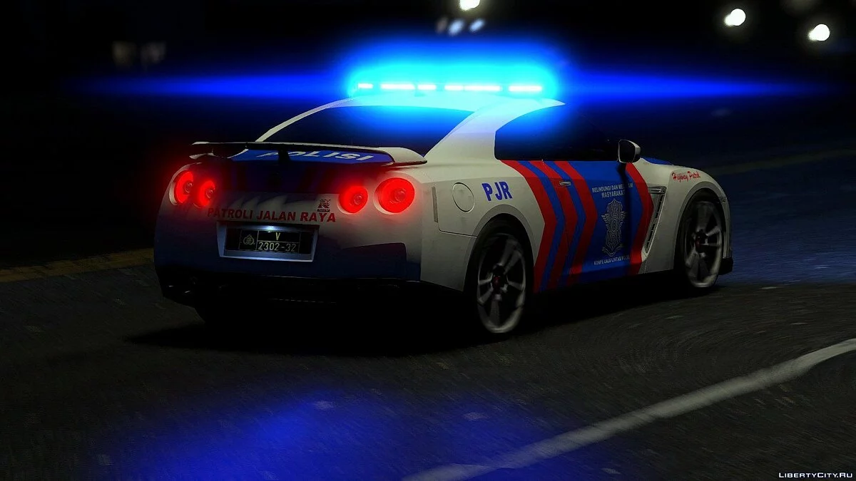 Nissan GT-R R35 Indonesian Police Highway Patrol [FINAL] / GTA 5