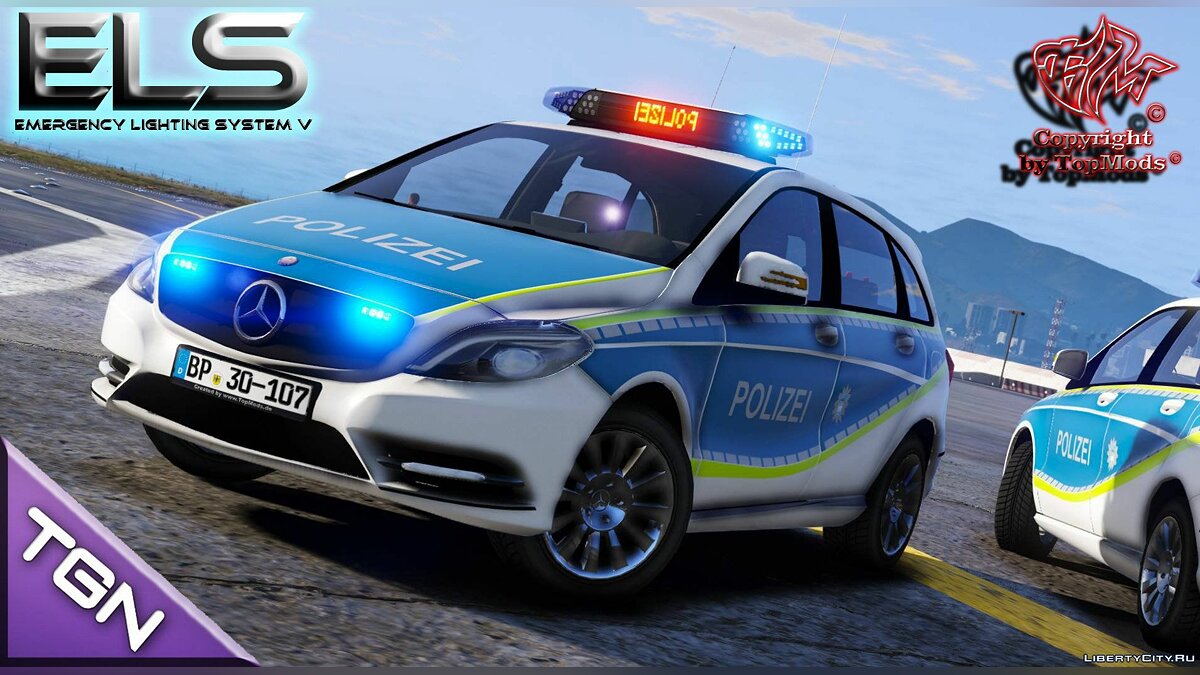 Download Mercedes-Benz B Klasse Bundespolizei For GTA 5