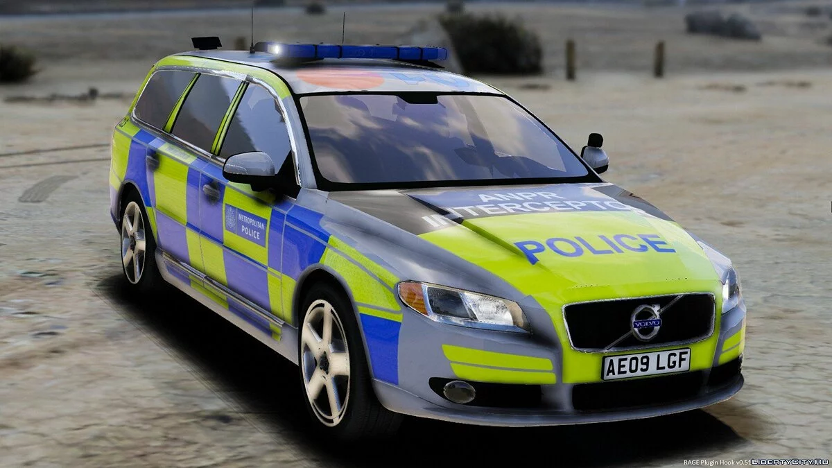 Met Police Volvo V70 [ELS] 1.0 / GTA 5