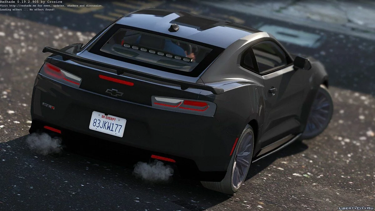 Непомітний Camaro ZL1 1.0 2017 року / GTA 5