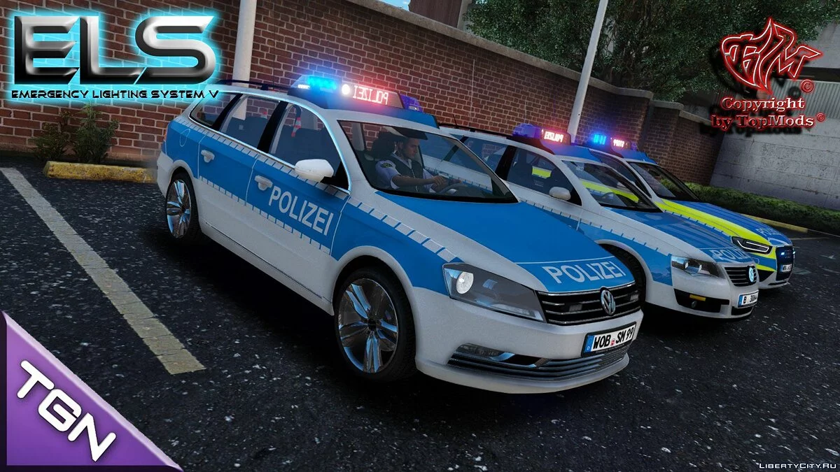 Volkswagen Passat B7 Policía Wolfsburg [ELS] / GTA 5