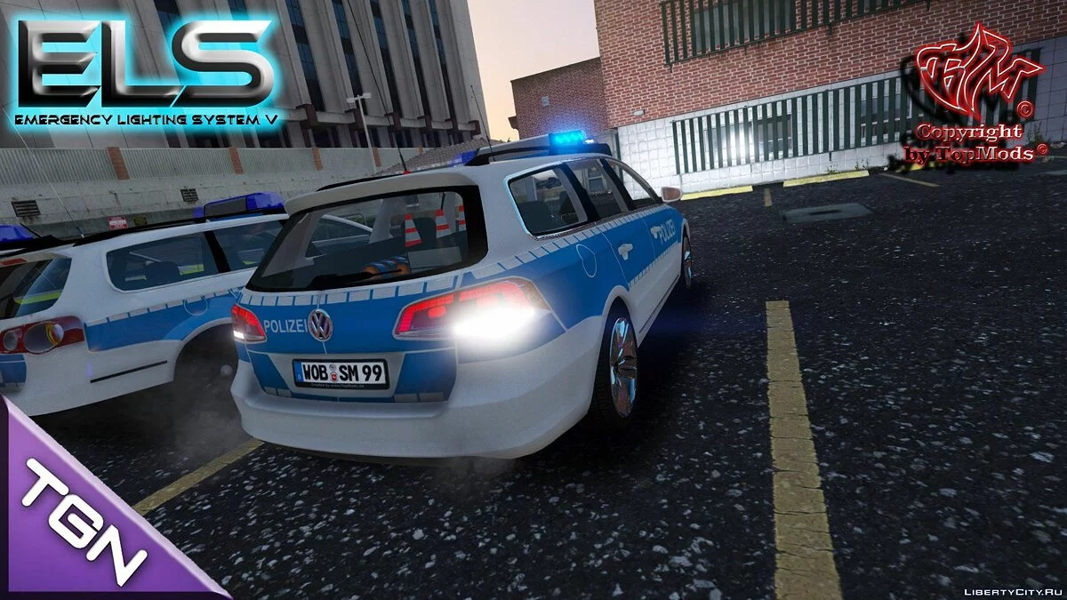 Volkswagen Passat B7 Policía Wolfsburg [ELS] / GTA 5