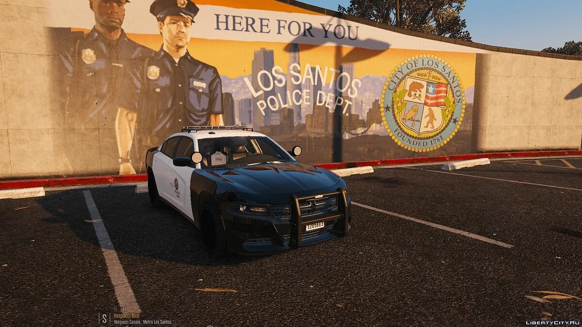 Fictional 2016 LAPD Style Dodge Charger [ELS] / GTA 5