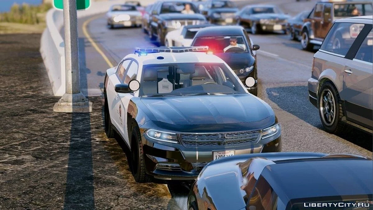 Fictional 2016 LAPD Style Dodge Charger [ELS] / GTA 5