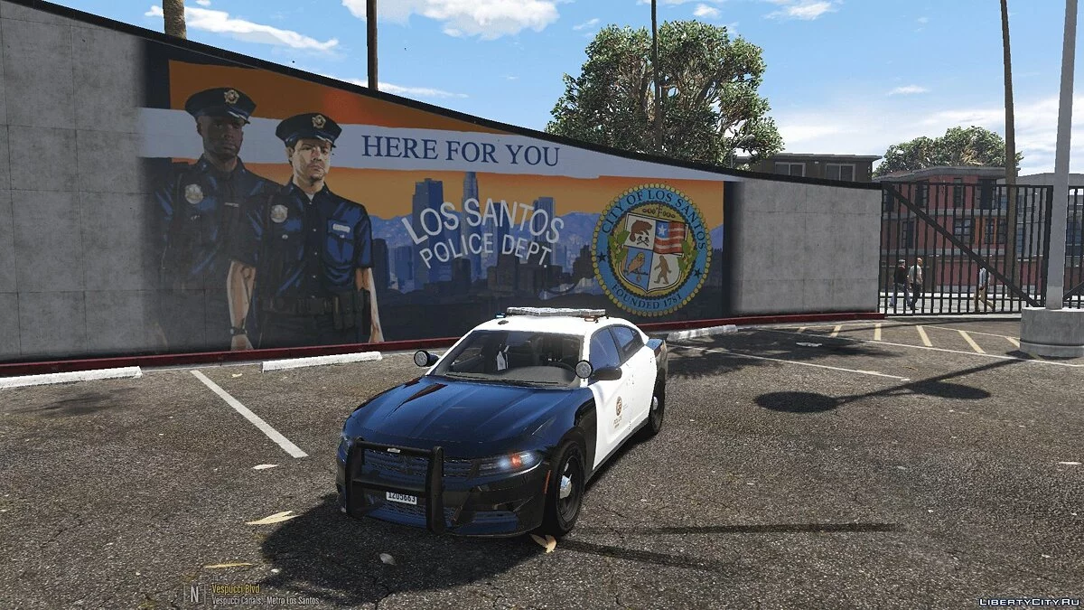 Fictional 2016 LAPD Style Dodge Charger [ELS] / GTA 5