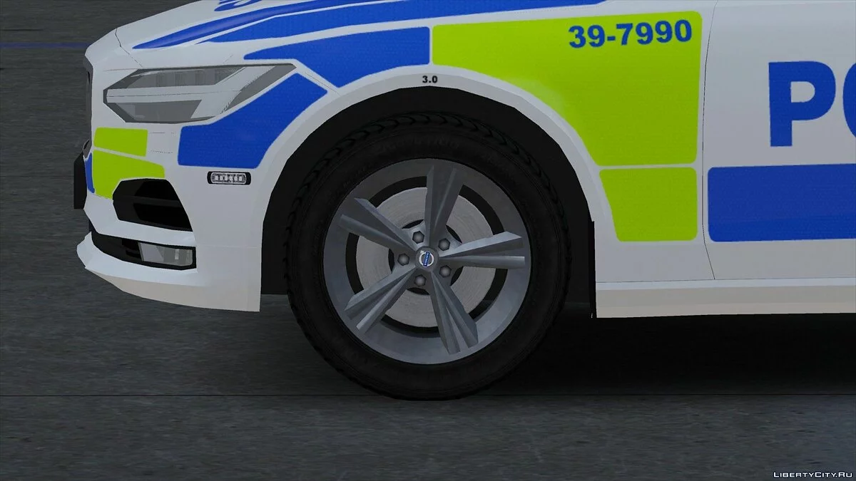 2017 Volvo V90 Swedish Police [ELS] 1.0 / GTA 5