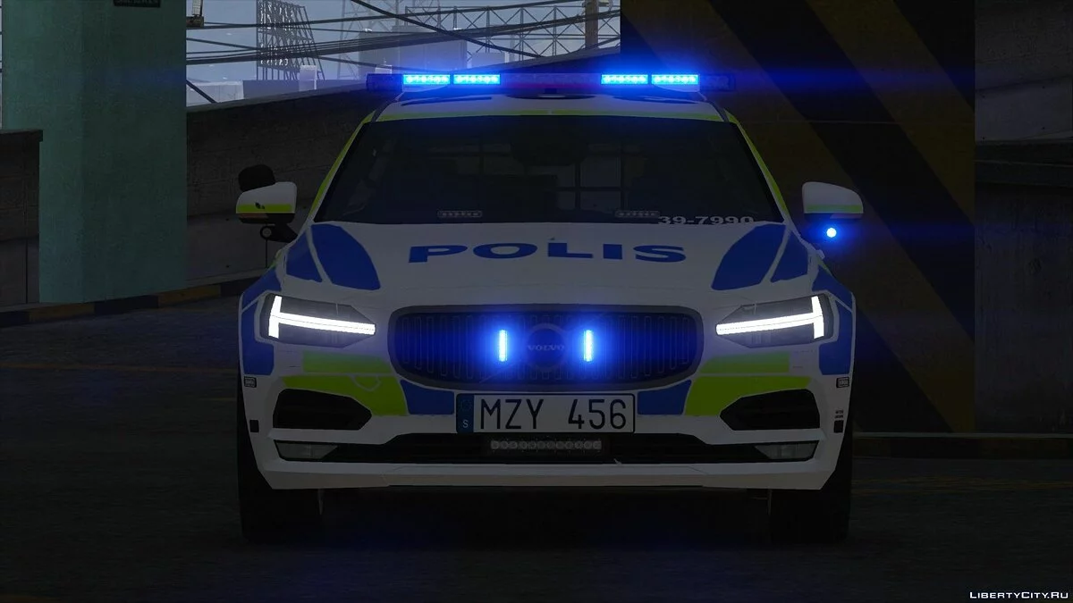 2017 Volvo V90 Swedish Police [ELS] 1.0 / GTA 5