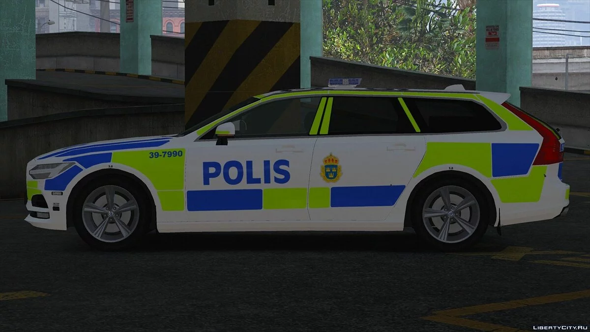 2017 Volvo V90 Swedish Police [ELS] 1.0 / GTA 5