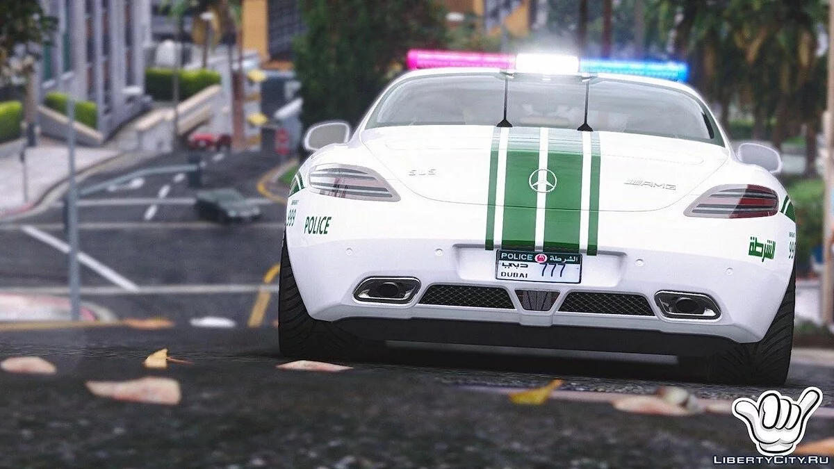 Mercedes-Benz SLS AMG Policía de Dubái [Add-On / Reemplazo] 1.1 / GTA 5