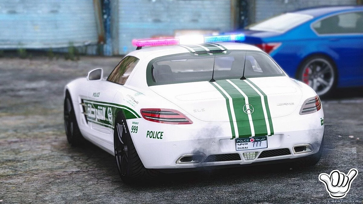 Mercedes-Benz SLS AMG Policía de Dubái [Add-On / Reemplazo] 1.1 / GTA 5