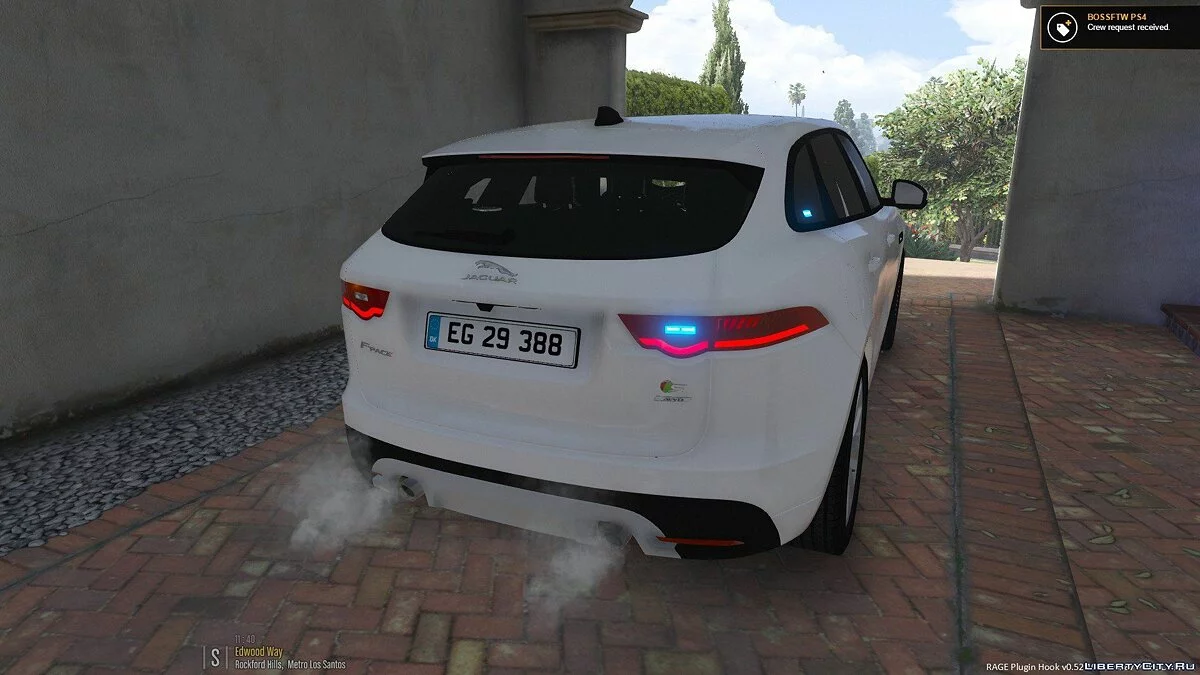 Jaguar de Policía Danés Sin Marcas (ELS) 1.1 / GTA 5