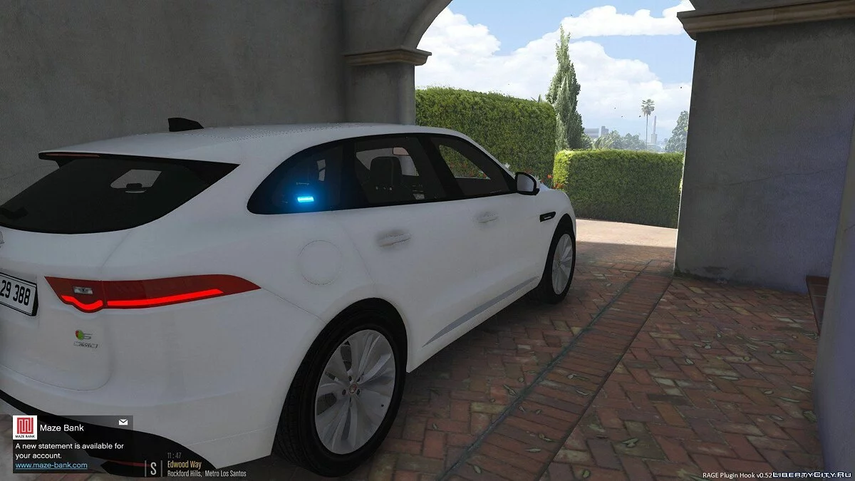 Jaguar de Policía Danés Sin Marcas (ELS) 1.1 / GTA 5