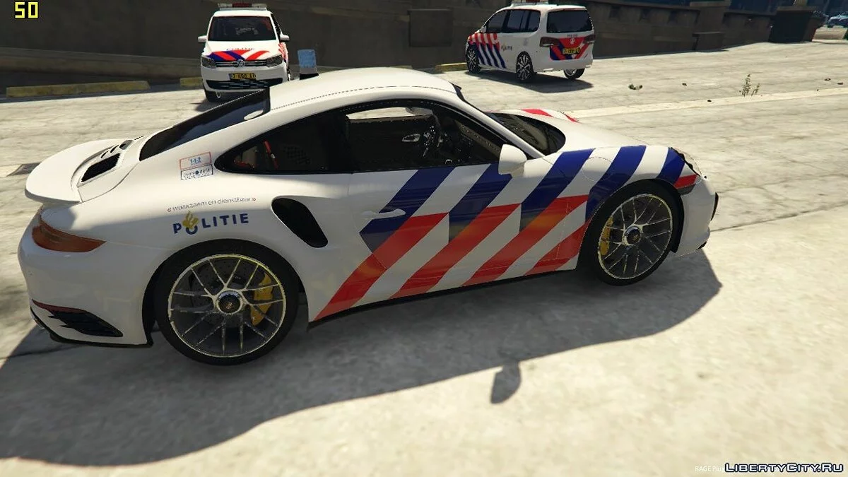 Поліцейський Porsche 911 S TURBO (Нідерландська поліція) 1.0 / GTA 5