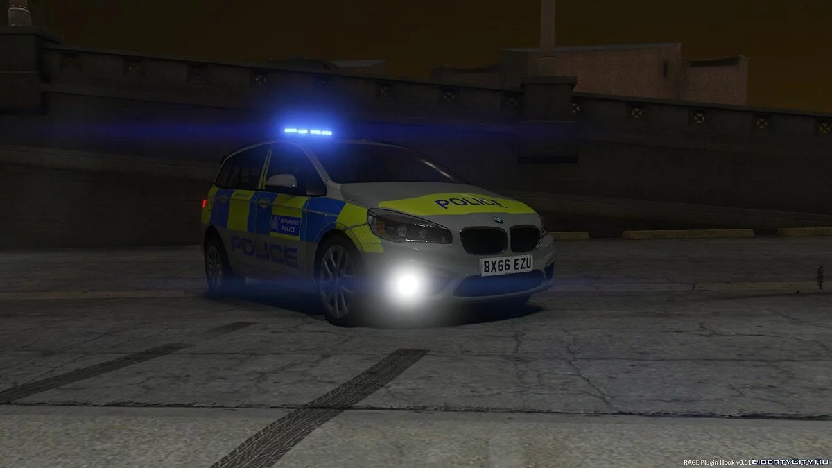Policía Metropolitana 2017 BMW 2 Series Grand Tourer ELS / GTA 5