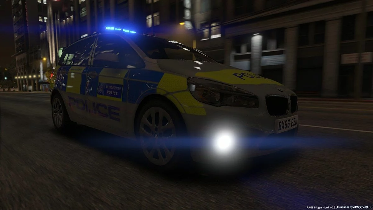 Policía Metropolitana 2017 BMW 2 Series Grand Tourer ELS / GTA 5
