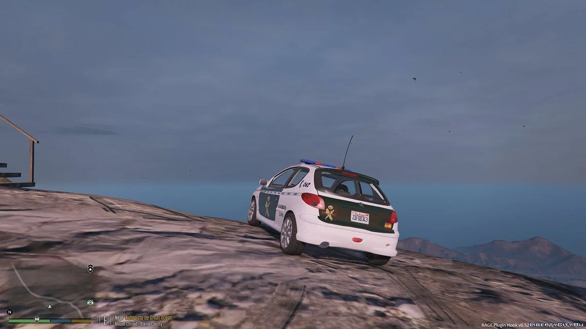 Peugeot 206 Guardia Civil 1.0 / GTA 5