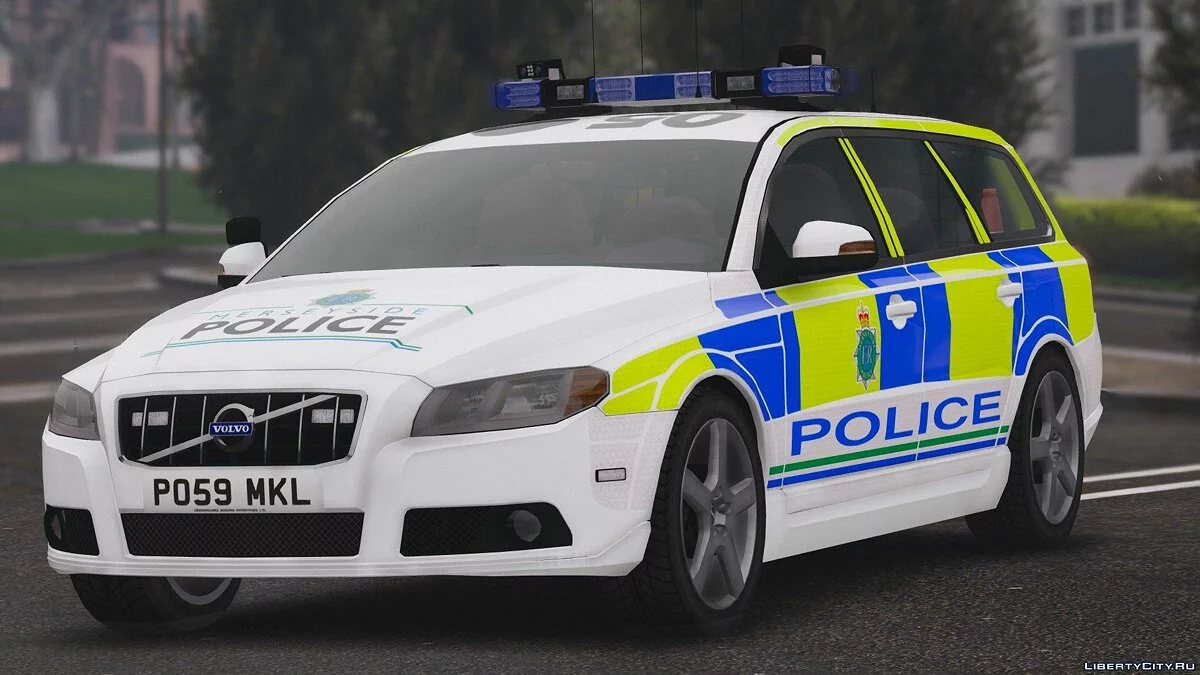 Policía de Merseyside RPU Volvo V70 2011 [ELS] 1.0 / GTA 5
