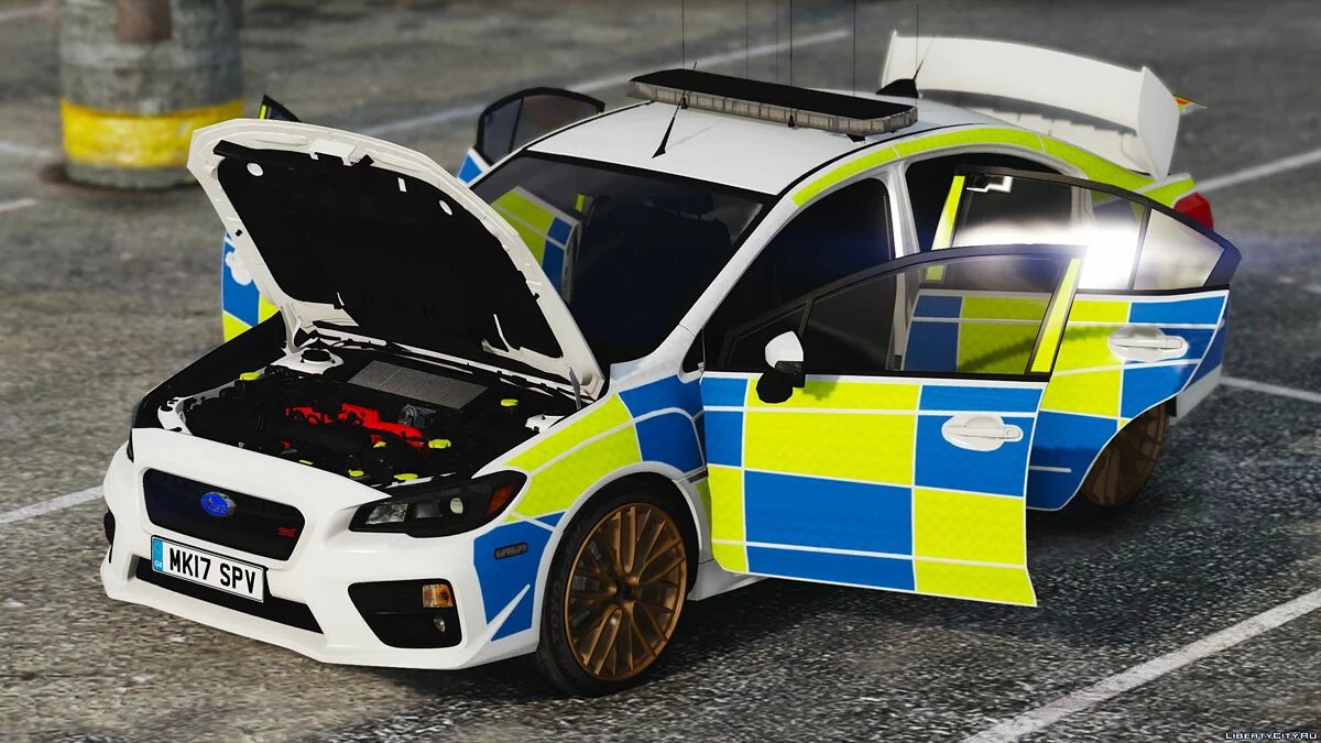 Subaru Impreza WRX Policía 2017 [Reemplazo | ELS] V1 / GTA 5
