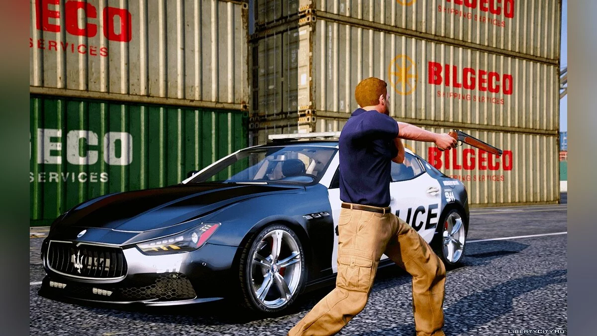 2014 Maserati Ghibli Police [Add-On | Tuning | Template] 1.0 / GTA 5