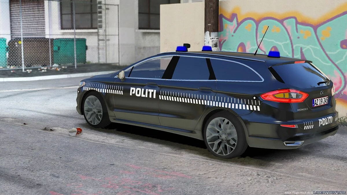 2016 Ford Mondeo MK5 Kombi - Dänische Polizeihundeeinheit [ELS/ERSETZEN] 1.0 / GTA 5