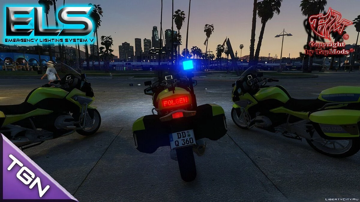 BMW 1200 RT Polizei Sachsen [ELS] 1.0 / GTA 5