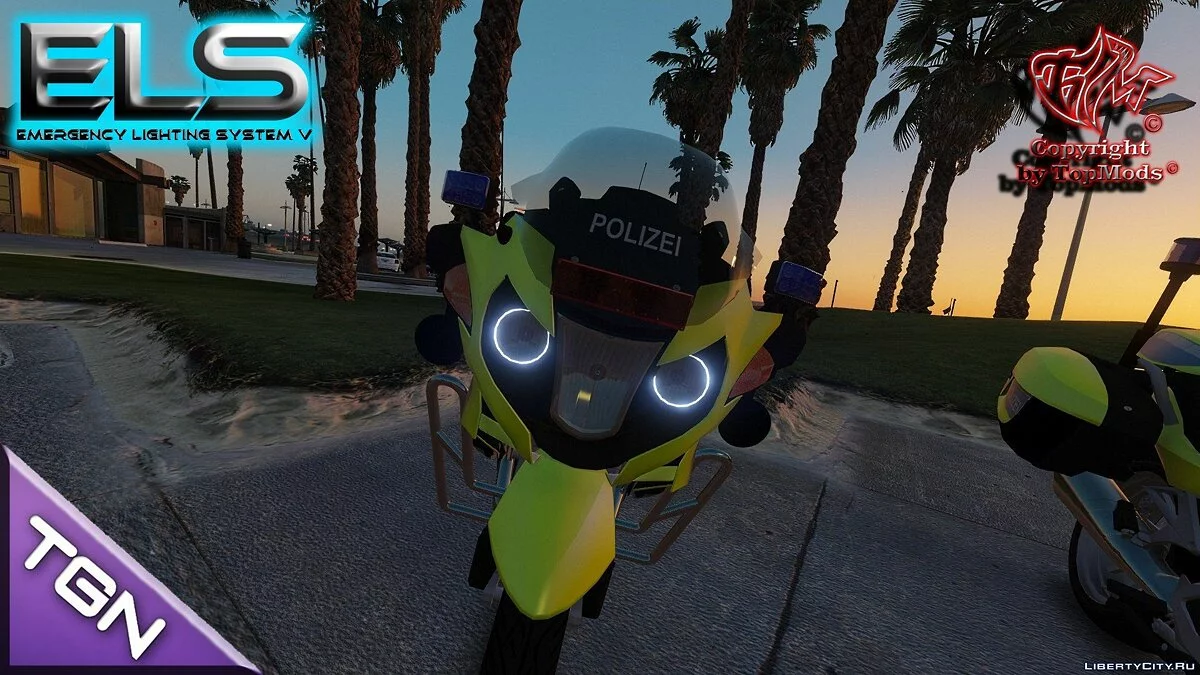 BMW 1200 RT Polizei Sachsen [ELS] 1.0 / GTA 5