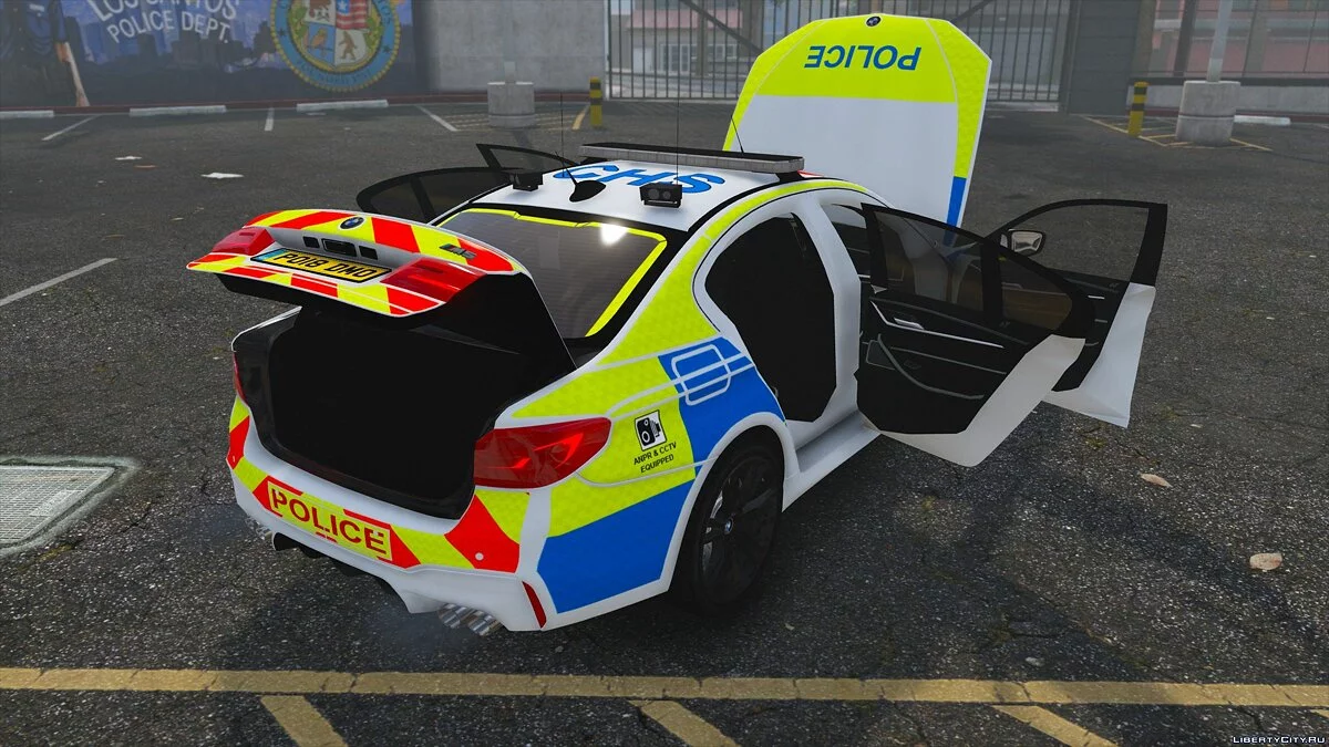 2018 Policía BMW M5 F90 [Reemplazo | ELS] V1.1 / GTA 5