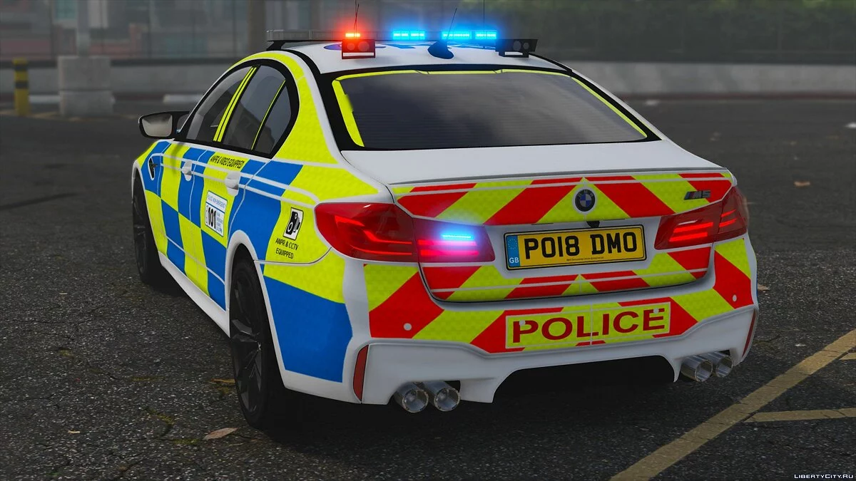 2018 Policía BMW M5 F90 [Reemplazo | ELS] V1.1 / GTA 5