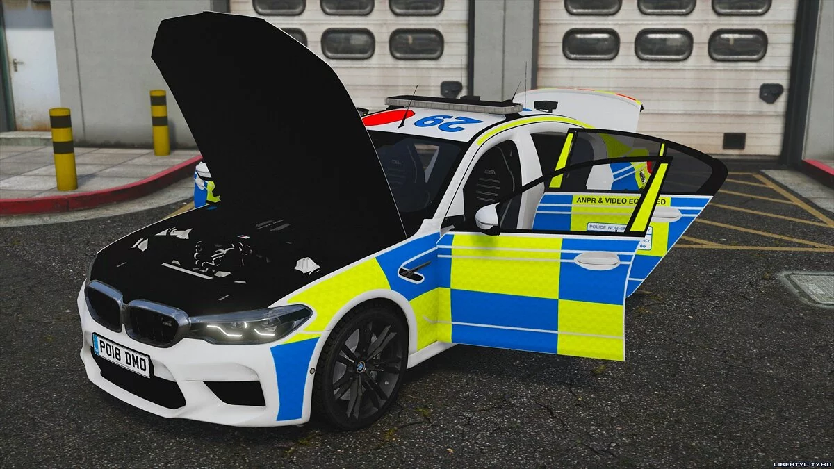 2018 Policía BMW M5 F90 [Reemplazo | ELS] V1.1 / GTA 5