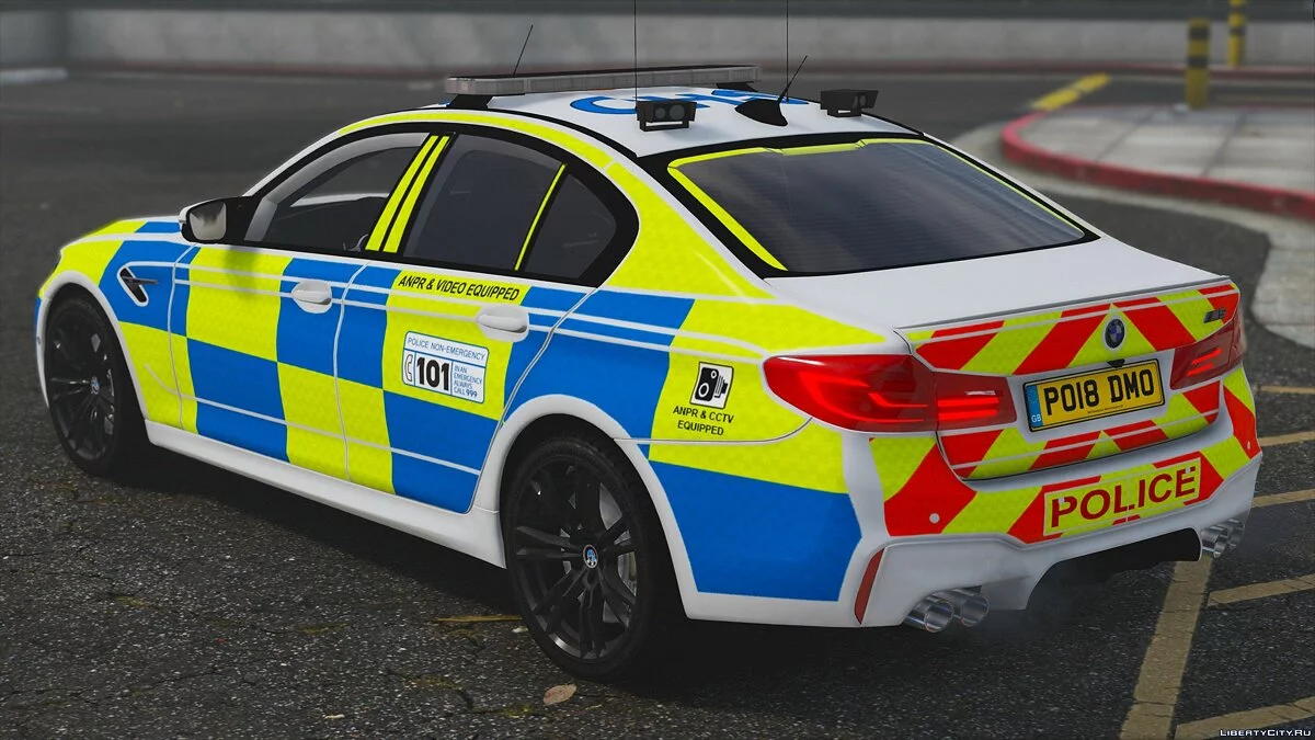 2018 Policía BMW M5 F90 [Reemplazo | ELS] V1.1 / GTA 5