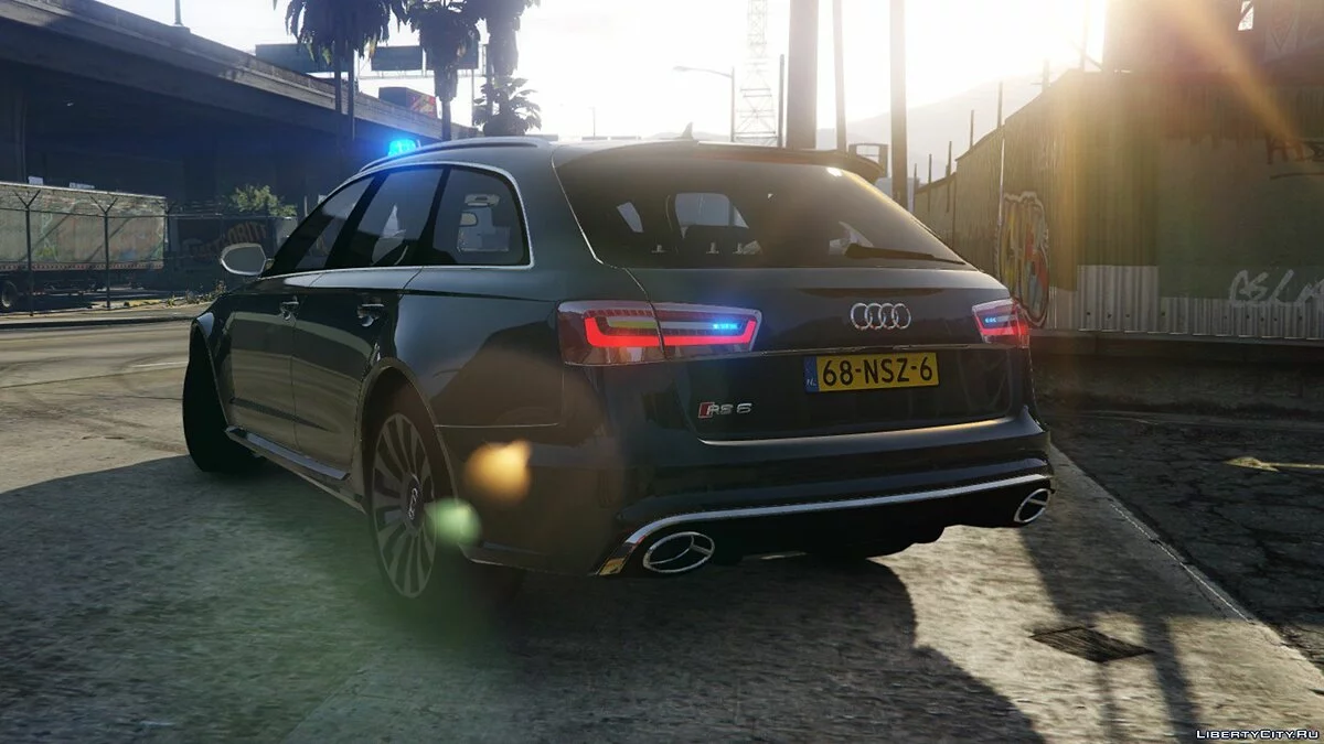 Audi RS6 Unmarked Police [ELS] 1.1 / GTA 5