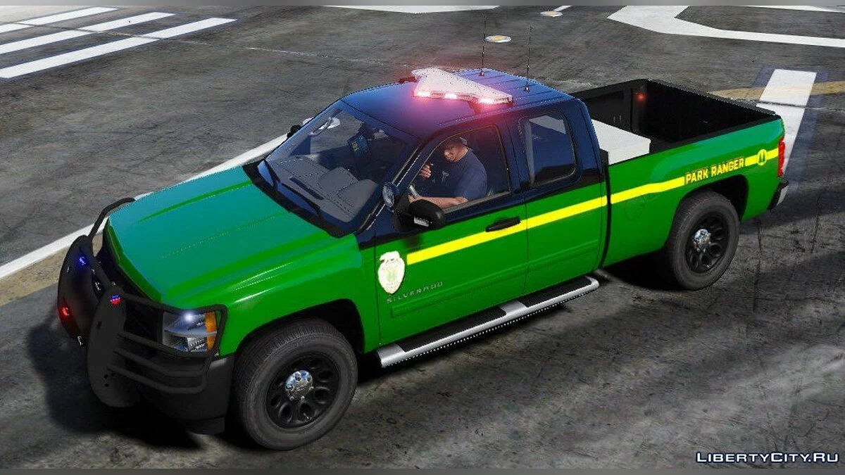 Chevy Silverado LT Ext Cab Police Pickup Xmas Version / GTA 5