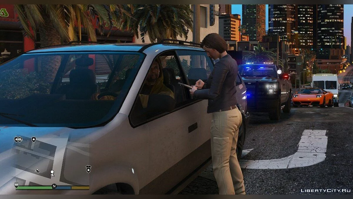 Chevy Silverado LT Ext Cab Police Pickup Xmas Version / GTA 5