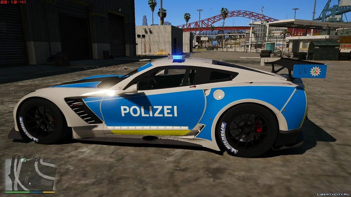 Chevrolet corvette CR7 police allemande [noELS/ELS] 1.0 / GTA 5